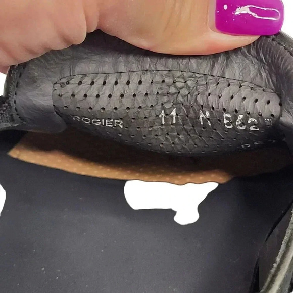 MEZLAN ROGIER MEN'S CALFSKIN & SUEDE LOAFERS Black SIZE 11 M - Picture 7 of 10